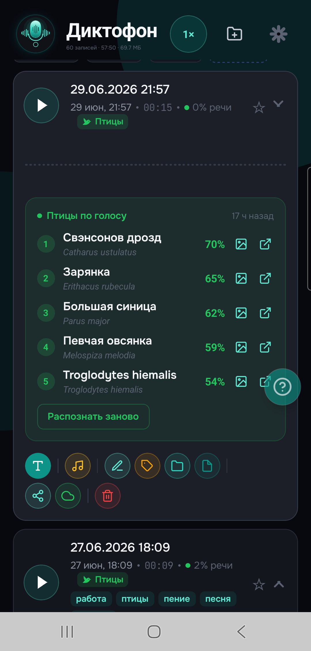 Распознавание птиц